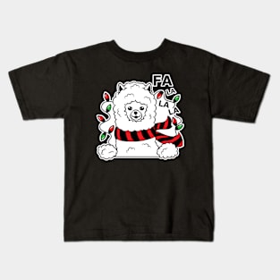 Llama Christmas Shirt FA La La La Alpaca gift Kids T-Shirt